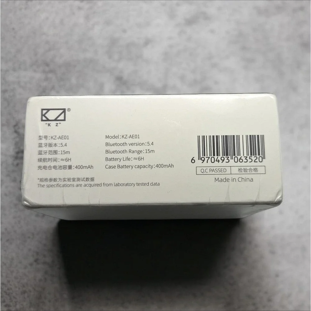 KZ AE01 Wireless Ear Hook Bluetooth 5.4 Earphones with Charging Case